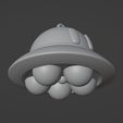 kirby-UFO-ovni-down.jpg Key chain Kirby UFO