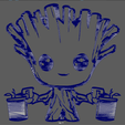 Groot_01_Wall_Silhouette_Wireframe_01.png Groot Silhouette Wall // Design 01