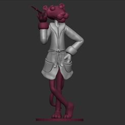 pantera-rosa-2.jpg STL-Datei Der rosarote Panther・Design für 3D-Drucker zum herunterladen