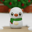 Oshawott_snowman01.png Oshawott Snowman Christmas Pokemon Decor