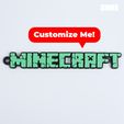 01-100.jpg MINECRAFT Customizable Keychain