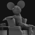 2_00000.jpg Deadmau5 On Chair Gun Aim at Mice 3D print model