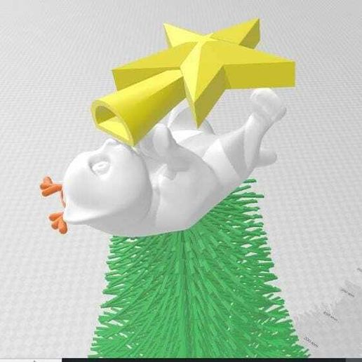 🐱 Gato jugando en arbolito de navidad・Archivo STL para ・Cults