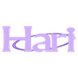 NameKeychain_Hari.stl Porte-clés nom Hari