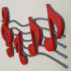 20201030_141402.jpg Fichier STL décoration notes de musique・Modèle à télécharger et à imprimer en 3D