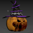 Pumpkin-rig.png Halloween Pumpkin Low-poly 3D model