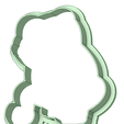 Contorno.png Frog Beyond the garden cookie cutter