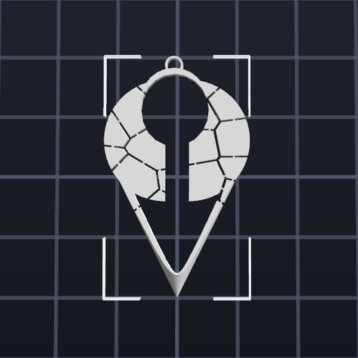 Teardrop Earring style 2 3D model