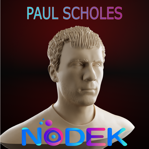 Bust of Paul Scholes - The Brains of Manchester United 3D model