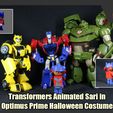 HalloweenSari_FS.jpg Transformers Animated Sari in Optimus Prime Halloween Costume