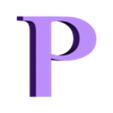 P.stl Letters and Numbers RESIDENT EVIL | Logo
