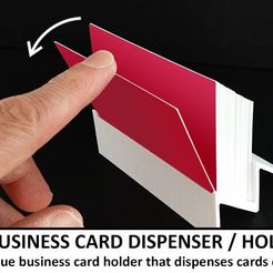 a90c17737358d759c396d4a130ee1331_display_large.jpg STL-Datei Bsiness Card Dispenser / Holder kostenlos・3D-Druckvorlage zum Herunterladen