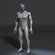 4.jpg Naked Old Man-Rigged 3d game character Low-poly 3D model