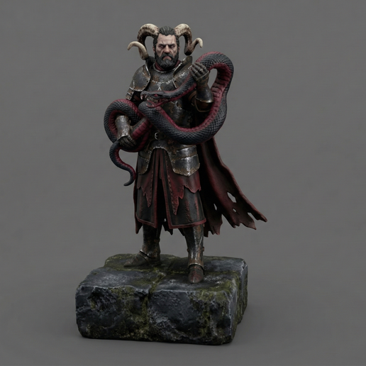 Andromalius Goetia Demon STL Statue