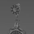 wf0.jpg Iced cluster bail Art deco pattern N02 memory pendant 3D print model