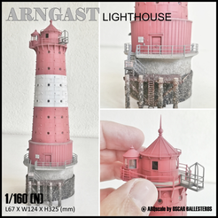 Arngast-Lighthouse-1.png Fichier 3D PHARE D'ARNGAST - MODÈLE RÉDUIT À L'ÉCHELLE N (160)・Design imprimable en 3D à télécharger