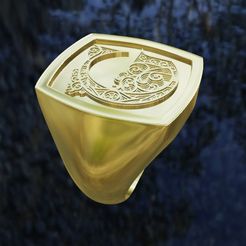 G1.jpg Fichier STL ANNEAU LETTRE G・Plan pour impression 3D à télécharger