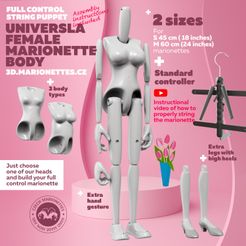 Standartni-tela-3D-render-zena-3.jpg Download file Female Marionette Universal Full Control Body – Ver 1.6 • Object to 3D print, 3D-Marionettes