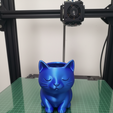 cat-pot-5.png Cat Planter STL File, 3D Printable Cat-Shaped Pot, Animal Planter Model for Succulents