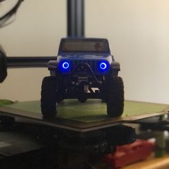 4D45CAEA-65F3-4D10-8E73-346BA45AD711.jpeg Fichier STL SCX24 Jeep Gladiator JT Halo phare LED support de montage・Modèle à imprimer en 3D à télécharger