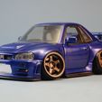 DSCF6352.jpg Nissan Skyline GTR34 tooned model kit