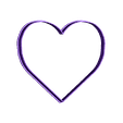 corazon 100mm.stl Free STL file HEART HEART COOKIE CUTTER・3D printing model to download