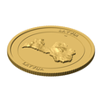 img_03.png Latvia 3D Topographic Coin 85 mm – Relief Collector Token | Latvija Höhenrelief-Münze
