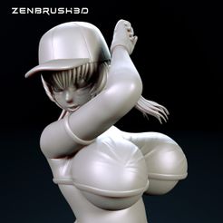EEEEEEEEEEEEEEEEEEWEWE.jpg Archivo 3D Baseball Anime Girl・Plan imprimible en 3D para descargar