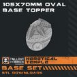 105X70MM-Oval-Topper.jpg Archivo 3D Juego de bases de templos heréticos・Diseño de impresión en 3D para descargar
