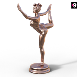 Sculpt-Yoga-pose-Lord-of-the-Dance-Pose-(Natarajasana).png STL file Sculpt Yoga pose - Lord of the Dance Pose (Natarajasana)・Template to download and 3D print, x9s
