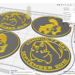 Untitled.png Fichier STL gratuit Pièce de la journée communautaire Pokemon Go #9 - Chikorita・Plan pour imprimante 3D à télécharger, 808Asher