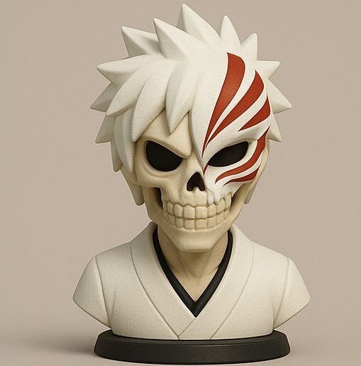 Hollow Ichigo Skull Bust 3D model