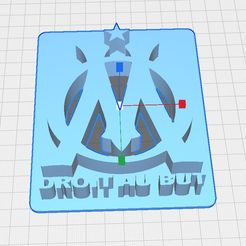 Logo_OM.jpg Free STL file OM soccer logo・Object to download and to 3D print