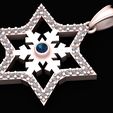 3.jpg FANCY STAR DESIGN PENDANT 3D PRINTABLE MODEL