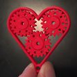 HeartGearKeychain.jpg Free STL file Heart Gear Keychain・3D printable design to download, UrbanAtWork