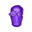 head 23 - face mask - lens.stl Головы черепов