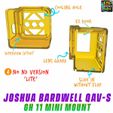 Joshua-Bardwell-QAVS-GH11-Mini-Mount-4.jpg Lumenier QAV-S Joshua Bardwell Gopro Hero 11 Mini Mount 25 Degree