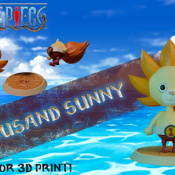 Sin-título-1.png 3D file THOUSAND SUNNY ONE PIECE RED・3D printing design to download
