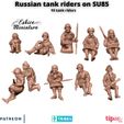 Tank-riders-russes-1.jpg SU85 Tank with russian tank riders - 28mm