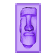 cuadro moai.stl MOAI PAINTING - EASTER ISLAND
