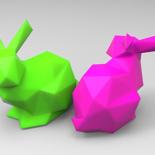 🐇 Charming Low Poly Rabbit STL File for 3D Printing – Perfect Home ...