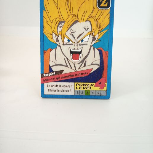 🐉 Dragon Ball Z card - PACK of 6 cards - Laser engraving