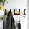 _DSF3487_xl_07.jpg Modern Coat rack with 3d Printed Hooks