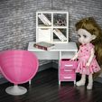 DSC_4436-копия.jpg STL file Miniature model modern Swivel Chair 1:12 Scale for Dollhouses. Swivel Chair dollhouse furniture. Model Chair・Model to download and 3D print