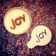 joy.jpg Joy - Coffee Decoration Template