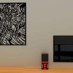 sylveon_render.jpg Fichier STL Art mural Pokemon - Sylveon・Modèle à télécharger et à imprimer en 3D