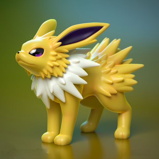 High Quality Jolteon Miniature - 3D Printable STL Model For Tabletop Gaming and Display