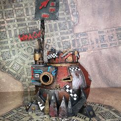 IMG_20231001_160613.jpg Archivo STL PumpkOrk boss bunker con rastreador de giros - martillo de Halloween・Modelo de impresión 3D para descargar