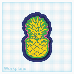 Pineapple-tropic-shades.png STL file Pineapple tropic shades・3D printable design to download