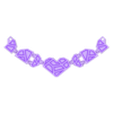 GEOMETRIC HEART NECKLACE.stl STL file Geometric heart necklace (single print)・3D printing idea to download